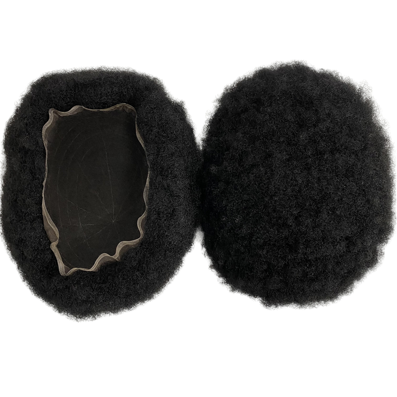 4mm Root Afro Toupee 8x10 Swiss Lace Unit