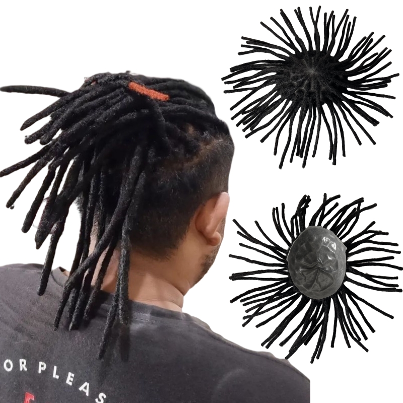 Dreadlocks Toupee 8x10 Full Skin Unit