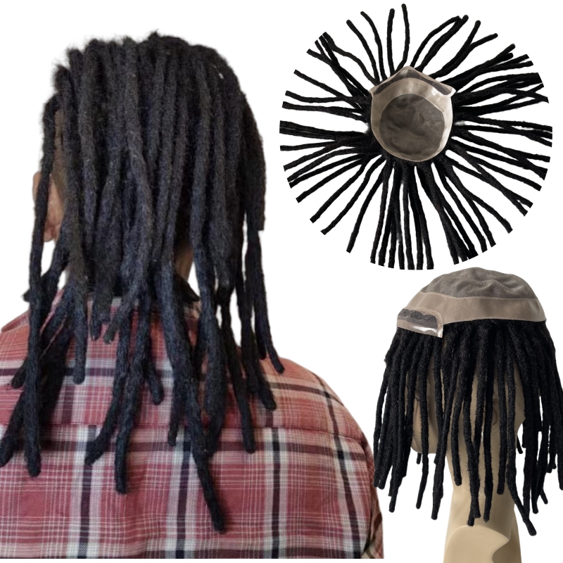 Dreadlocks Toupee 8x10 Natural Color VER Unit